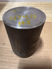 Alloy Steel Round Bar 4340-Hot Rolled Heat Treated 3” x ~4 1/4” – One Piece