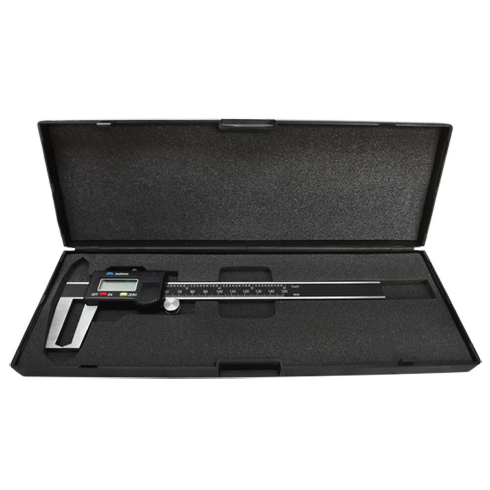 6”/ 150mm OUTSIDE Groove Digital Caliper Outer Vernier Measurement Ruler Scale