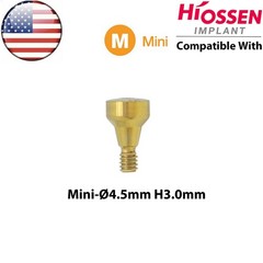 US Dental Healing Abutment Cover Screw Mini Hex Fit Oss Hiossen Implant Platform