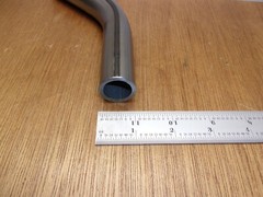 1″ OD X .76″ ID X .120″ Wall Low Carbon 1010 Steel Tubing 45 Degree Bend 3″ Leg
