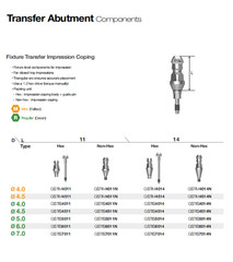 US Hiossen ET Dental Prosthetics Titanium All Implant Abutments fit Mini/Regular