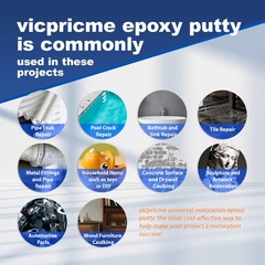 epoxy Putty, Fast Repair of Metal, Plastic, Wood, Stainless Steel, Fiberglass…