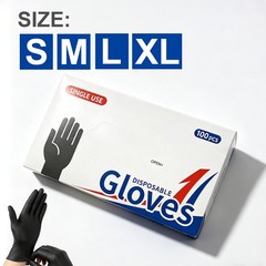 100Pcs Disposable Nitrile Gloves Powder Free S M L XL For Kitchen Cleaning Work