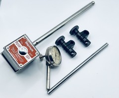 LS Starrett 196 Dial Indicator+657 Mag Base Complete With Rods And Snugs! 🔥👀