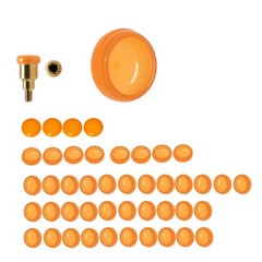 US Overdenture Locator Abutment Removable Male Cap Inserts Standard/Extended Set