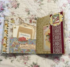 Handmade Keepsake Journal 14 double sided pages, “Whimsical Animals”