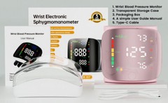LED Digital Wrist Blood Pressure Monitor BP Cuff Gauge Test Machine
