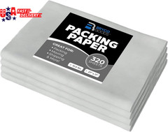Newsprint Packing Paper Sheets for Moving – 10Lb – 320 Sheets of Newspaper Paper
