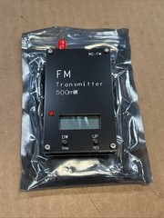 Adjustable Frequency FM Stereo Transmitter Long Service Life LCD Display