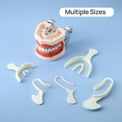 Disposable Dental Impression Triple Trays Registration Bite Trays Multi Size