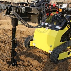 Hydraulic Skid Steer Auger Attachment for Bobcat CAT Kubota Loader Landscaping