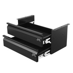 VEVOR 2 Drawer 16″ Under Desk Drawer Organizer Slide-out Drawer Space Office