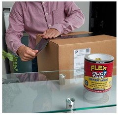 Flex Seal Super Wide Duct Tape Black 4.6 in. W X 20 ft. L