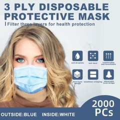 1000 PCs 3 Layer Protection Disposable Face Masks – INVENTORY BLOWOUT USA Stock