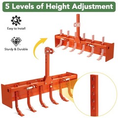 55″ Box Blade for Tractor Heavy-Duty 3 Point Hitch Box Scraper For Cat 0 & Cat 1