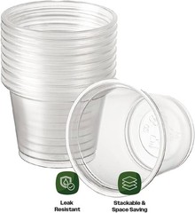 1OZ PP Clear Portion Cup,Lids Sold Separately Case of 2,500