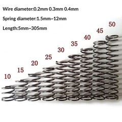 Compression Spring 0.2mm-0.4mm Wire Dia 304 Stainles Steel Pressure Small Spring