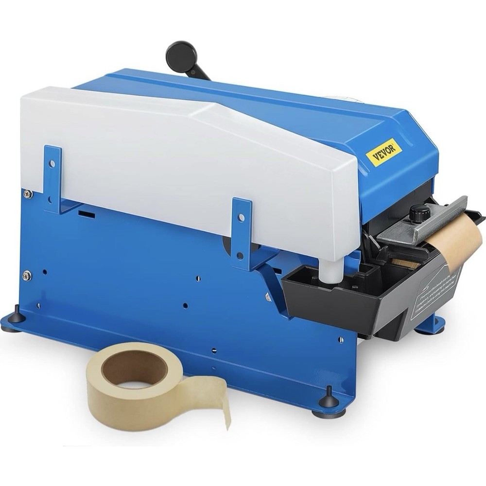 VEVOR Manual Water Activated Tape Dispenser FX-800 Carbon Steel Adjustable