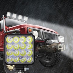 4pcs LED Work Light SPOT Lights For Truck Off Road Tractor 12V 24V Square 48W