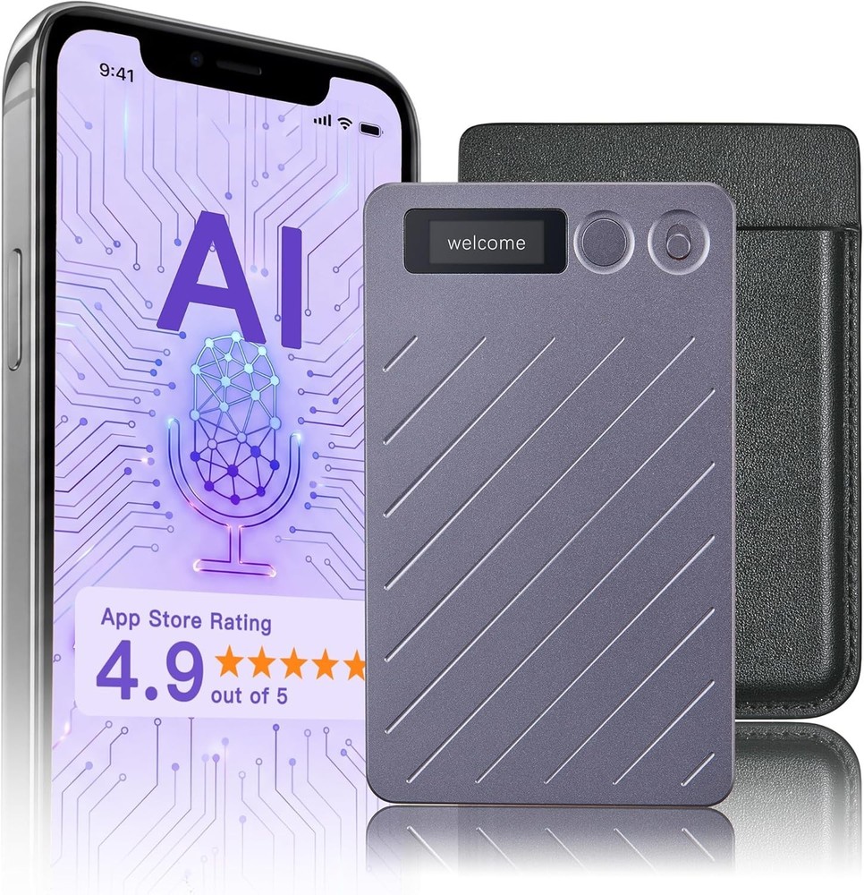 AI Voice Recorder (64GB) –Real-Time Transcription & Summarization | 152 Language