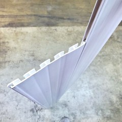 Rigid PVC Plastic 48″ W x 6″ H Linking Slatwall Panel Sheets WHITE – BRAND NEW!