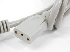 3-Prong Oval AC Power Cord Cable (Belden style for vintage HP and Wurlitzer 200)