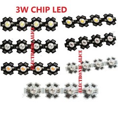 3W High Power LED Chip Light Beads White Red Blue Green IR light-emitting diode
