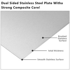 304 Stainless Steel Plate Sheet/Polished Plate/Solid Metal Board Thick 0.6mm~5mm