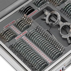 104pcs Trial Lens Set Metal Rim Optical Lens Kit Aluminum Case TLS-104
