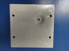 HAMMOND Junction Box: Steel, 6 in x 6 in x 4 in, NEMA 1, Solid Cover, Screw On.
