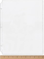StoreSMART 25pk 9×12 Crystal Clear 6-Gauge Vinyl Sheet Protectors USA Made