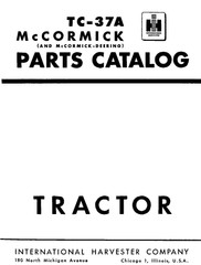 Tractor PARTS MANUAL Catalog Fits International FARMALL CUB TC-37A I