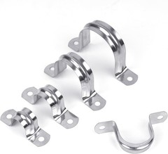30PCS 3/4″ Tension Clips – Stainless Steel Pipe Clamps with Installation Screws