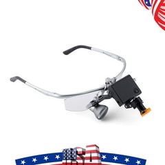 3.0X-6.0X Dental Medical Surgical Headband Binocular Loupes +LED Head Light