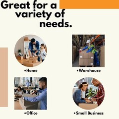 General Purpose White Adhesive Masking Tape [4.9 Mil] – 12 Pcs – 0.75″x 60 Yards