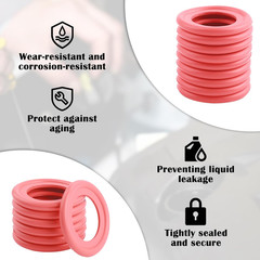 15PCS Oil Drain Plug Gasket Replacement OEM 090-115/06507741Aa,Soft ID 14Mm