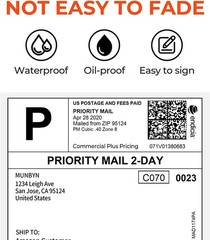 for Zebra & Rollo 4″ x 6″ Direct Thermal Address Shipping Labels Fanfold Rolls