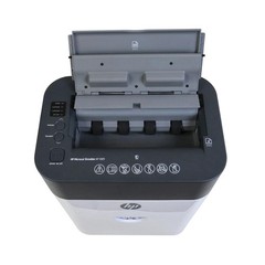 HP – Paper Shredder Micro Cut, 100-Sheet Auto Feed, Shreds Credit Cards & Sta…