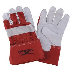 Condor 6Jg07 Leather Gloves, Goatskin, Safety Cuff, Wing Thumb, Full Finger,