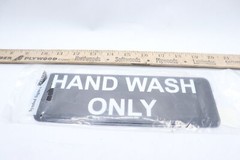Vollrath Hand Wash Only Sign 3″ x 9″ 4504