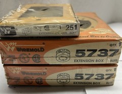 Treasure trove of Wiremold Boxes & Fittings Tan/buff