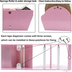 Water Activated Gummed Kraft Paper Tape Packaging Dispenser 3 Inch for Shipping,