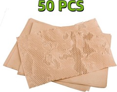 Honeycomb Packing Paper 50 Sheets 11×14.5 Brown Bubble Cushioning Wrap for