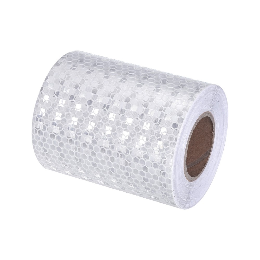 Reflective Tape 4″ x 33 Ft Waterproof High Visibility Safety Tape White