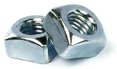 Zinc Plated Grade 2 Steel Square Nuts – Four-Sided Nuts – Coarse – Select Size