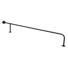 Wall Mounted Clothes Rack Clothing Racks For Hanging Clothes Closet Rod Black