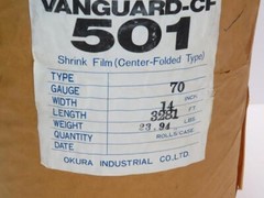 VANGUARD-CF 501 SHRINK FILM CENTER FOLDED TYPE GAUGE 70 WIDTH 14 INCH LENGTH 328