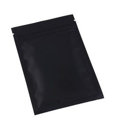 100/200/500 Matte Black Mylar Foil Smell Proof Reclosable Zipper Seal Lock Bags