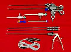 10pc-Laparoscopic Surgery Full Set With Clip Applicator 5mmx330mm SS Reusable