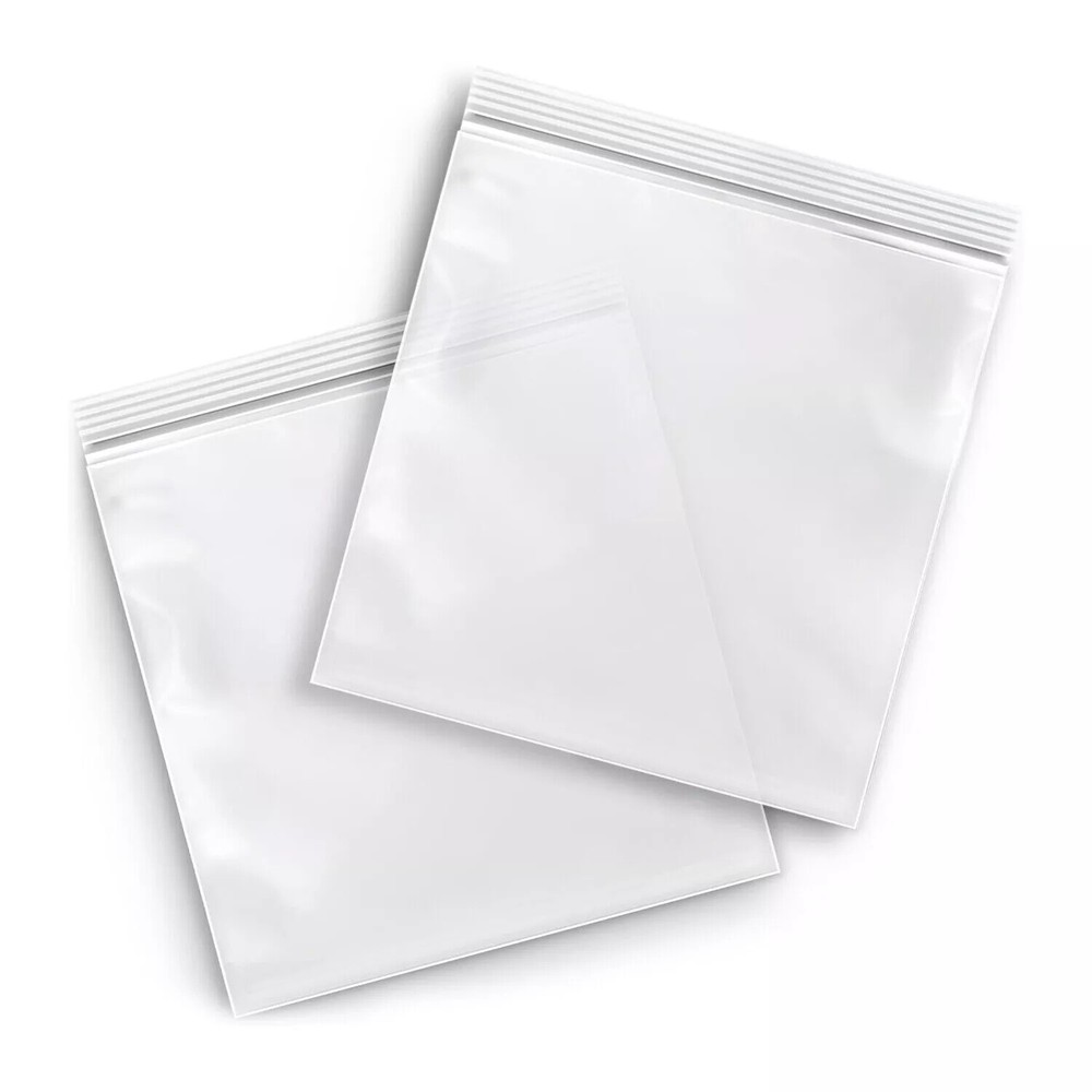 1000 Zip Seal Bags 12 x 15 White Block 2 Mil Poly 12″ x 15″ Writable Resealable